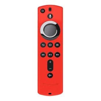 For   TV Stick 4K  Remote Protective Silicone Cover Skin Case Red