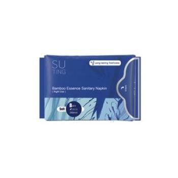 Bamboo Essence Anion Sanitary Pad - Night Use 290mm x 8 pieces.