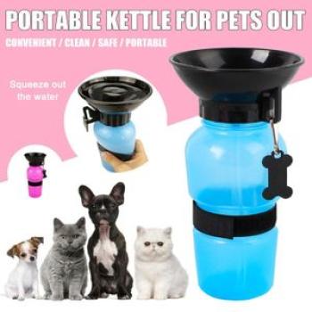 Outdoor Dog Water Bottle Portable Pet Water Dispenser for Walking Puppy Travel Kettle Drinking Feede