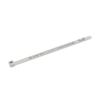 Fashion UK US Ring Sizer Measure Finger Gauge For Wedding Band Authentic Tester White