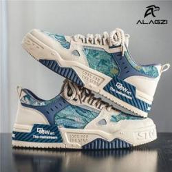 New Young Fashion Trendy Board Shoes - Blue/White