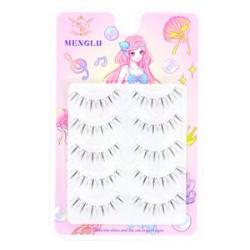 Natural Looking Long Eyelashes Female Wispy Fake Eyelashes for Beauty Eye Cosplay DIY Makeup,Default