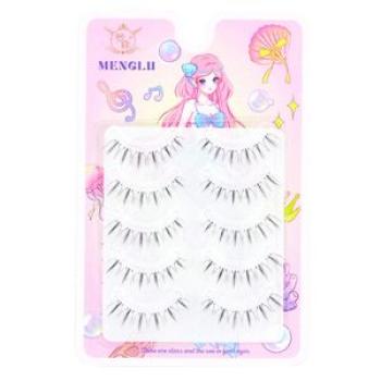 Natural Looking Long Eyelashes Female Wispy Fake Eyelashes for Beauty Eye Cosplay DIY Makeup,Default