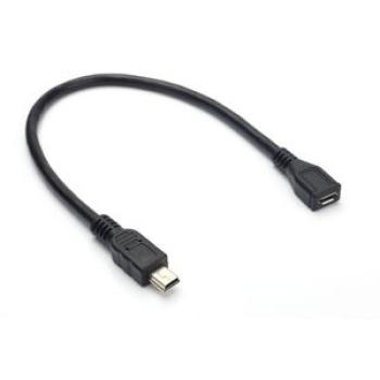 USB 2.0 Mini 5-Pin Male to Micro Female Adapter Cable 15cm,Default NO5234