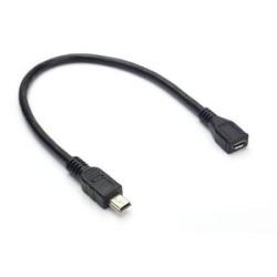 USB 2.0 Mini 5Pin Male to Micro Female Adapter Cable 15cm,Default NO5248