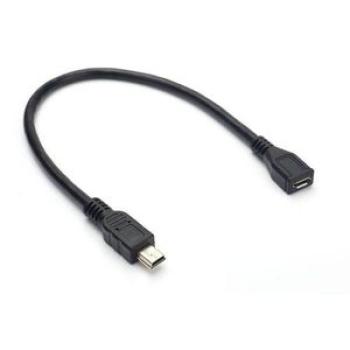 USB 2.0 Mini 5Pin Male to Micro Female Adapter Cable 15cm,Default NO5248