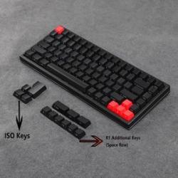 ABS ANSI ISO Side-lit Top lit 1.5mm Thickness Shine Through Keycap For YMD75 KBD75 Keycool 84 KBD67