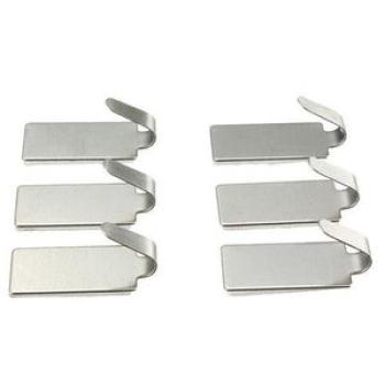 6Pcs Stainless Steel Sticky Adhesive Seamless Wall Hook Towel Clothes Hanger