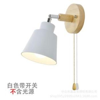 Nordic dining room living room decoration background wall lamp modern minimalist wooden zipper switc