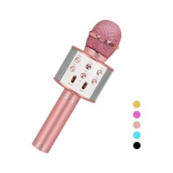 Bluetooth Wireless Karaoke Microphone, Birthday Gifts for 6-15 Years Old Girl Boy, Party Favor for T
