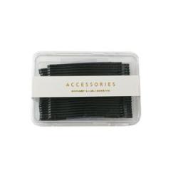 40pcs Long Wavy Bending Clip Hair Accessories Metal Clip Autumn Winter Cute Black Clip,Long Bending