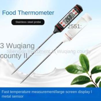 101 Food Thermometer Plug-in Bread Solid Liquid Household Stainless Steel Probe Tp10 Thermometer