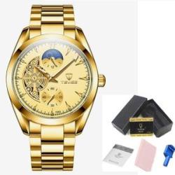 Tevise Watches Men`s Wrist Watches Luminous Moon Phase Male
