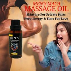Men`s Vitality Boost Massage Oil - 30ml, Fragrance-Free for All Skin Types, Ideal for Sports, Dates,