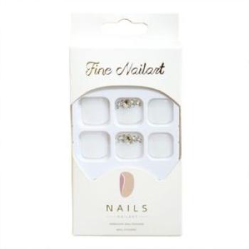 Pearl White Short Fake Toenails Ultra-flexible Lasting Comfort Fake Nails for Manicure Lover Daily H