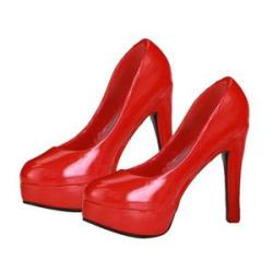 Red 16 Scale Stiletto Heeled Shoes For 12 Inch Female Figure Red