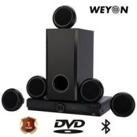 Weyon 358S 5.1 Ch Bluetooth Home Theater Speaker - Black