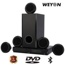 Weyon 358S 5.1 Ch Bluetooth Home Theater Speaker - Black
