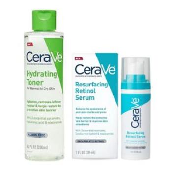 Hydrating Facial Toner, Alcohol-Free & Fragrance-Free Face Toner, 6.8 Fl + Resurfacing Retinol Face