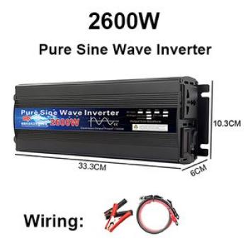 Pure Sine Wave Inverter 12V 24V 110V 220V 1000w 2000w 2600w Inversor 12V 48V to 220V Power Solar Inv