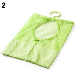 Kitchen Bathroom Underwear Socks Sundries Storage Hanging Multipurpose Mesh BagGreen