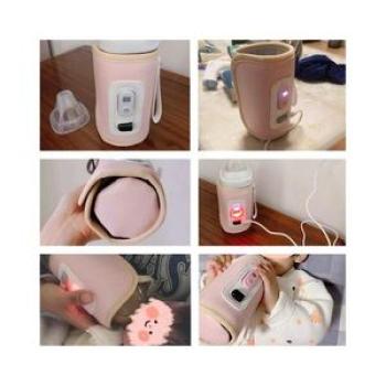 USB Milk Water Warmer Travel Stroller Insulated Bag Green
