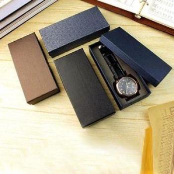 Black Single Watch Gift Box Travel Watch Case Single Storage Box For Wristwatches  Smart Watches NO