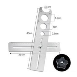 Adjustable Tile Locator for Wall Marking Position Ruler Ceramic Hole Cutter Tile Drill Construction