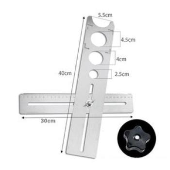 Adjustable Tile Locator for Wall Marking Position Ruler Ceramic Hole Cutter Tile Drill Construction