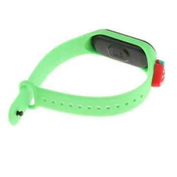 LED Rubber Bracelet Kids Watch Touch Screen For Outdoor Sport Green