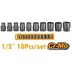 HKISSD12101 10 Pieces 1/2 Inches Impact Socket Set