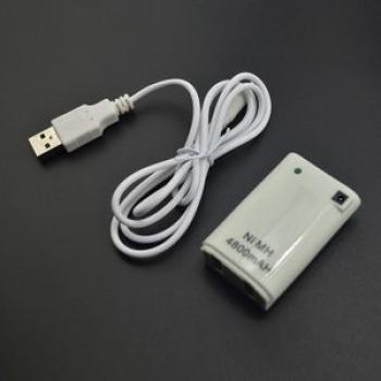 Gamepad Battery 4800mAh Rechargeable Pack Battery With USB To DC Charging Cable For Xbox 360 Wireles