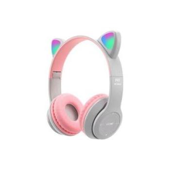 Wireless headset volume control is lightweight and foldable