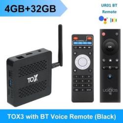 TOX3 Smart Android 11 4GB 32GB with Amlogic 05X4 2T2R Wifi 1000M Internet BT4,1 Support AV1 4K 60fps