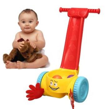 Plastic Baby Scoop Whirl Ball Popper Walker Toddler Music Walking Push Toys