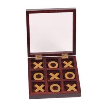 Wood Tic-Tac-Toe Board Game Party Fidget Toy X O Chess Coffee Table