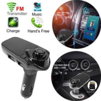 1.44" Lcd Screen Car Bluetooth-Compatible Hands-Free Car Kits 2 Usb Car Charger Mp3 Player W/ Mic Ca