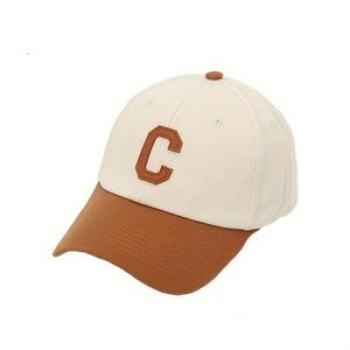 Men`s and women`s vintage patchwork letter sticker baseball cap outdoor travel sunscreen visor hat c