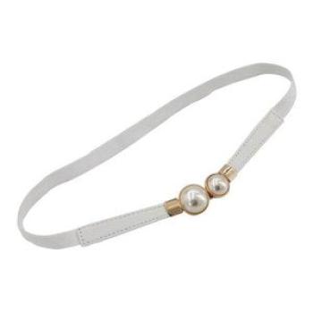 Elastic Ladies Belt Chain Waist Wedding Dress White