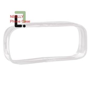 Soft  Transparent Zipper Pencil Case With Color Strip