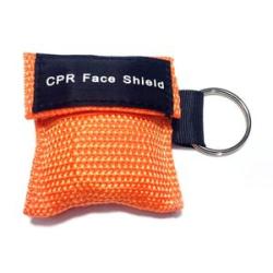 CPR Resuscitator Mask Disposable First Aid Breathing Mask One-way Breath Valve Tool New,Orange NO511