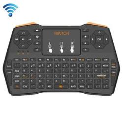 VIBOTON I8 Plus Updated 2.4GHz QWERT Mini Wireless Keyboard With Touchpad For TV Box, Mi Box, Comput
