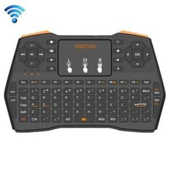 VIBOTON I8 Plus Updated 2.4GHz QWERT Mini Wireless Keyboard With Touchpad For TV Box, Mi Box, Comput