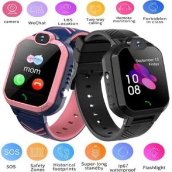 Kids Smart watch cute sport touch screen smartwatch for children SOS GPs call lbs tracker SIM card l