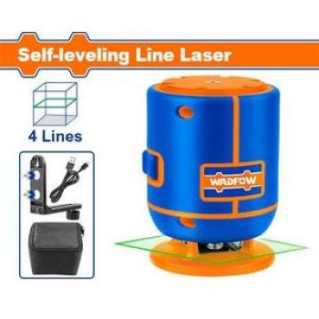 WLE1M04 Self-leveling Line Laser(Green Laser Beams)- Blue & Orange
