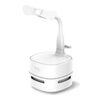 Mini Desktop Vacuum Cleaner With USB Fan Portable Cordless