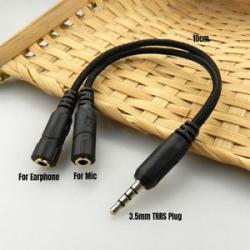 3.5mm Microphone Adapters 4 Pole To 3 Pole TRS Male To Female TRRS Converter Adapter Cable TRS To TR