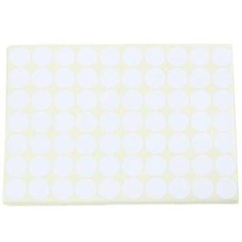 19mm Circles Round Code Stickers Self Adhesive Sticky Labels White