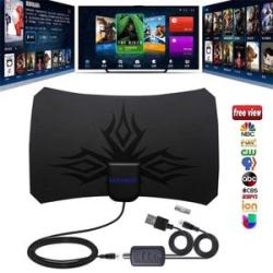 Digital HDTV Antenna with Signal  Booster Amplifier - 960 Miles Range - 4K HD1080P DV-B-T Free view
