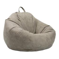 Beanbag Chair Cover Organizing Stuffed Animals For Teens Sunroom Gray